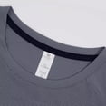 thumbnail image 6 of Bainana Men'S Silk T-Shirts Solid Color Short Sleeve Crew Neck Tops Breathable Male Summer Workout Shirts Grey Size L, 6 of 6