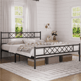 thumbnail image 2 of Renwick Journee x-Design Metal Platform California King Bed, Black, 2 of 10