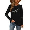 thumbnail image 4 of Womens Long Sleeve Merry Christmas T-Shirts Casual Merry and Graphic Tee Christmas Tree Tops, 4 of 7