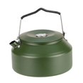 thumbnail image 1 of Hervidor de agua para acampar, tetera de 1,6 L, tetera para campamento, barbacoa, montañismo Verde oscuro, 1 of 8