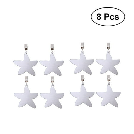 

8pcs Stainless Steel Tablecloth Clip Star Table Cloth Cover Clamps