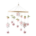 thumbnail image 3 of Sonajeros para cuna de bebé, juguetes Montessori, campana colgante para cama, sonajero de viento para niños y niñas, decoración de techo para recién Rosa, 3 of 9