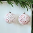 thumbnail image 2 of Mecorevxz 4Pcs Extra Large Christmas Balls Set 3.94’’ Rustic Vintage Decorative Hanging Ornaments,Xmas Balls for Christmas Tree Decorations,Christmas Gifts(Red), 2 of 7