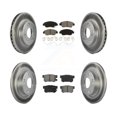 thumbnail image 1 of Transit Auto Front Rear Coated Disc Brake Rotors and Semi-Metallic Pads Kit for Car Honda Civic KGS-100807, 1 of 11