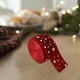thumbnail image 4 of Adornos navideños, adornos navideños, cinta navideña, cinta decorativa navideña, lazo rojo navideño, suministros para ambientación, regalos, cinta, cinta para árbol de Navidad, cinta de poliéster, 4 of 4