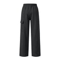 thumbnail image 6 of Homenesgenics Cargo Pants Men 2026 Casual Pockets Elastic Waist Sweatpants Work Trousers Dark Gray M, 6 of 7
