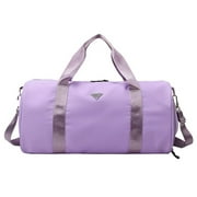 PRINxy Gym Bag For Women And Men,Small Duffel Bag For Sports,Gyms And Weekends Getaways,Waterproof Dufflebag With Shoe And Wet Clothes Compartments Purple