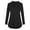 Black, variant on Gyujnb Stand Collar V Split Maternity Nursing Blouse Solid Soft Stretch Knit Long Sleeve Inner Hidden Feeding Panel Curved High Low Hem Top,S