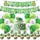 thumbnail image 1 of Turtle Baby Party Supplies Set With Happy Birthday Banner, Turtle Balloons, Turtle Cake Topper, Turtle Cupcake Toppers, Ocean Sea Life Theme Party For, 1 of 4