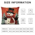 thumbnail image 5 of GOSMITH  Christmas Pillow Cover Colorlife Snowman Tree Snowflake Lumbar Pillow Cover Decorations Throw Pillow Covers Farmhouse Pillows Decorative for Sofa Winter Home Decor, 5 of 5