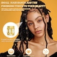 thumbnail image 6 of VANIDO 140Pcs Hair Styling Accessories One-Piece Molded Bend-Resistant & Durable Hair Jewelry for Braids Bulk Hair Beads and Charms, 6 of 7