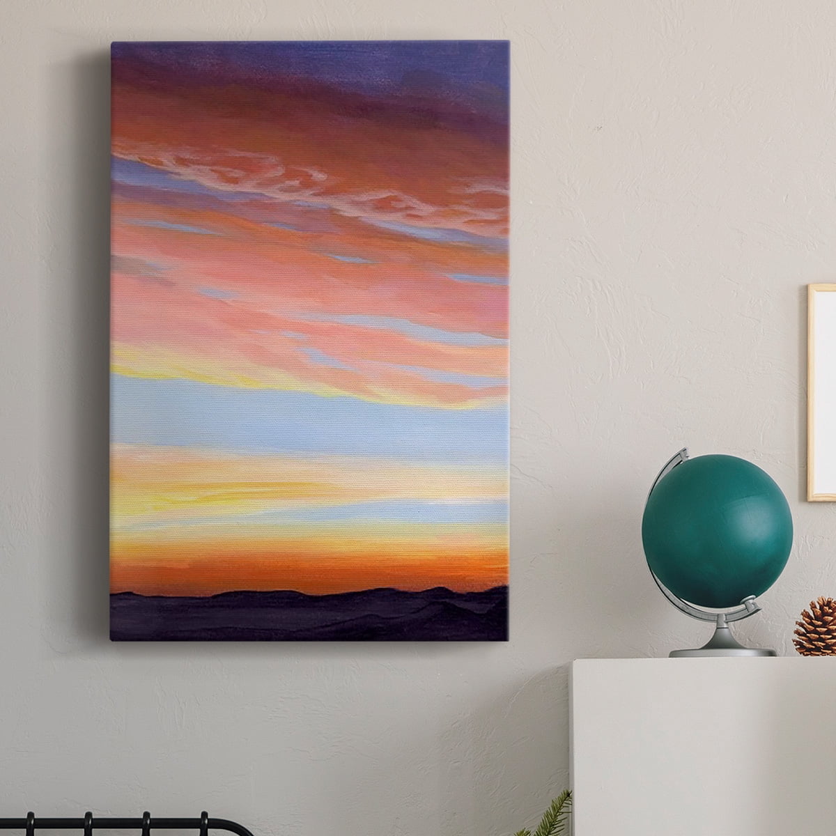Ignited Dusk II Premium Gallery Wrapped Canvas - Ready to Hang
