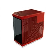 HYTE Y70 CS-HYTE-Y70-BR Dual Chamber Mid-Tower ATX Case with PCIe 4.0 Express Riser Cable Included, Red/Black