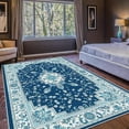 thumbnail image 4 of 5.3'x7.5' carpet floor mats dining room carpet checkered area rug kitchen area rug washable area rug, 4 of 10