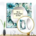 thumbnail image 3 of Designart "Seaside Leaf Symphony" 0 Square Mirror For Wall Decor - Large Green Square Printed Wall Mirror Art - Square Tropical Mirror - Wall Mounted Square Large Mirror, 3 of 5