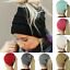 thumbnail image 4 of Bonnet Tricoté Extensible pour Femme Fille, Chapeau de Queue de Cheval Troué Chaud Hiver, 4 of 5