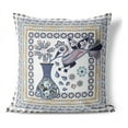 thumbnail image 4 of Birdsong Bouquet Vase Throw Pillow with Removable Cover in Beige 18x18, 4 of 6