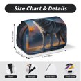 thumbnail image 5 of Sikiie Lonely Night Sky Wolf Print Flip Double-layer Pencil Case, All-purpose Stationery Bag for Study and Office, Zipper Design, Unisex, 5 of 7