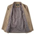 thumbnail image 3 of Traje retro de primavera de color sólido para hombres de negocios jóvenes y de mediana edad, traje holgado, chaqueta informal que combina con todo, 3 of 5