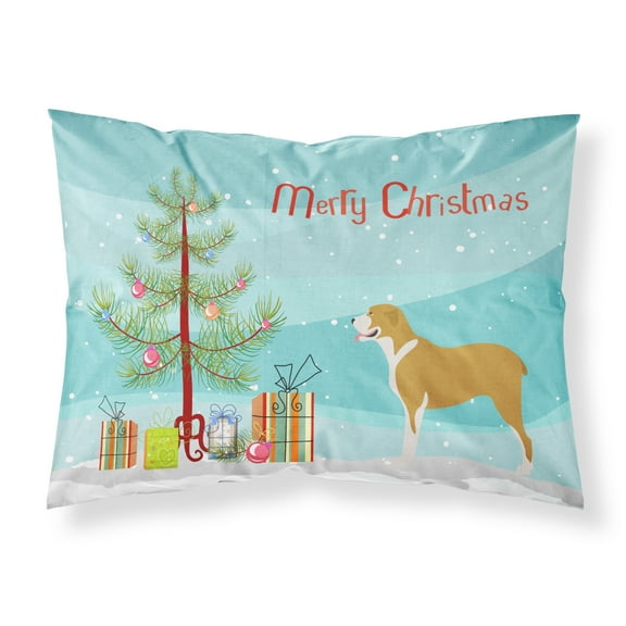 Belgium Mastiff Christmas Fabric Standard Pillowcase