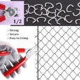 thumbnail image 3 of Swpeet 1000Pcs 1/2" Galvanized Hog Rings Assortment Kit, Professional Upholstery, 3 of 5