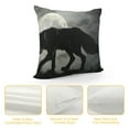 thumbnail image 4 of Orinice Wolf Full Moon Gothic Art Graphic Decorative Pillow Cover for Home Couch Living Room Bed Sofa 18x18in, 4 of 5