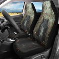 thumbnail image 2 of XYZCANDO Car Seat Covers Black Horse Forest Print 2 Pack Car Front Seat Covers Waterproof Truck SUV Van Comfortable Decorative Vehicle Seat Covers, 2 of 10