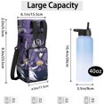 thumbnail image 3 of Insulated Halloween Water Bottle Carrier Bag Sleeve with Strap Crossbody for 20/24/32/40oz Tumbler,Christmas Jack Skeleton Water Bottle Holder Sling Bag with Pocket Gifts for Women Men Adults, 3 of 7