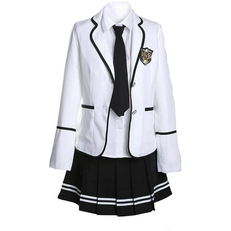 

HZCY women s british style school uniform suit casual suit role playing