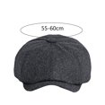 thumbnail image 2 of Sombrero de Boina Gorro de Cumpleaños Otoño Sombrero de Tweed Sombrero Plano para, 2 of 10
