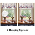 thumbnail image 6 of Independence Day Tie Up Valances Curtain, Adjustable Kitchen American Flag Farmhouse Vintage Linen Valances for Windows Decor, Rod Pocket Short Curtains Set for Bedroom/Bathroom, 42"x18", 6 of 9