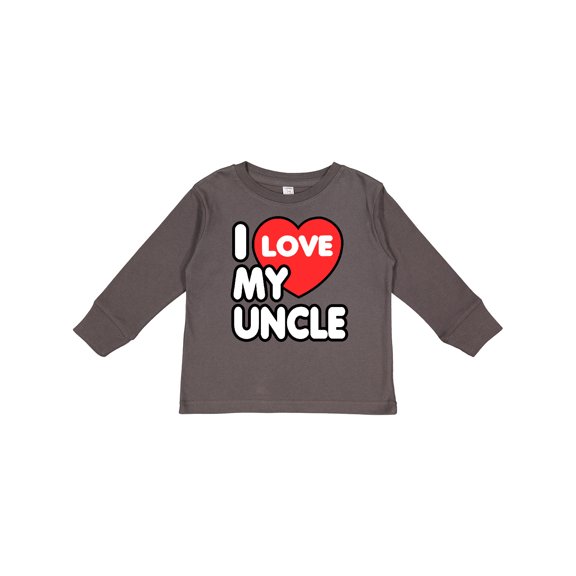 Inktastic I Love My Uncle Boys or Girls Long Sleeve Toddler T-Shirt