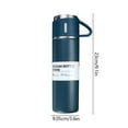 thumbnail image 3 of EASTIN 500ml Double-Layer Stainless Steel Thermal Water Bottle (Blue Set With Box), 3 of 8