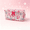H, variant on Floral Makeup Bag, Cute Quilted Makeup Toiletry Bag, Zipper Cosmetic Pouch, Daily Travel Use Skincare Bag, Multipurpose Organizer Bag