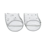 aden + anais Cotton and Muslin Burpy Drool Baby Bib, 2pk, Unisex