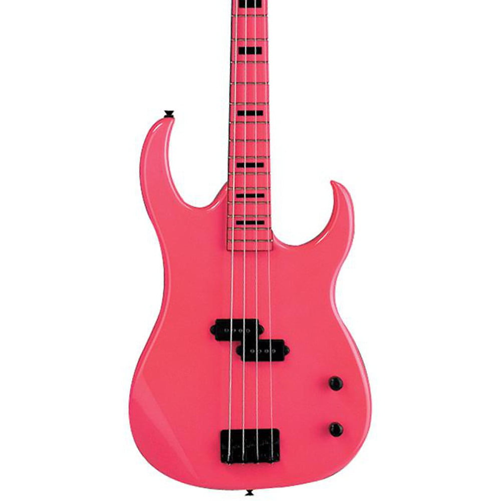 hot pink fender bass