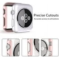 thumbnail image 4 of Apple Watch Case Series 3/2/1 for 42 mm with Built-in Tempered Glass Screen Protector (All Watch Series), Guard Bumper Full coverage Cover for Apple Watch Case, Color Rose Gold, 4 of 7