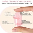 thumbnail image 4 of Uñas Prensadas Extralargas Con Diseños Desnudo Púrpura Bailarina Ataúd Uñas Postizas Flash Diamante Cristal Pegamento Brillante En Las Uñas Puntas De Uñas Francesas Mujeres Niñas D, 4 of 5