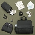 thumbnail image 5 of Hannah & Sophia Traveler 4pc Diaper Bag Set, Midnight Black, 5 of 11