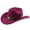 Wine, variant on TIANZEN Western Cowboy Hat With Curved Brim For And Outdoor Travel Riding Country Style And Hat Men