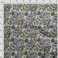 thumbnail image 4 of oneOone Viscose Jersey Violet Fabric Asian Floral Sewing Material Print Fabric By The Yard 60 Inch Wide, 4 of 5