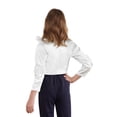 thumbnail image 2 of TiaoBug Kids Girls Sparkly Sequins Ruffled Short Coat - Birthday Party Wear White 16, 2 of 5