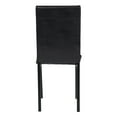 thumbnail image 4 of 4 Metal Frame Dining Chairs, Brown Faux Leather, Black Legs, 17.75" Seat Width Of Room Frame, Leather Seat, Finish, 64lb Package Weight, 4 of 4