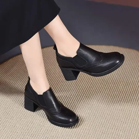

Women‘s Square Toe Block Heeled Boots Casual & Stylish Shoes Women‘s Footwear