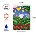 thumbnail image 2 of Toland Home Garden Green and Red Poppy the Balloons Outdoor Garden Flag 18" x 12.5", 2 of 5