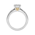 thumbnail image 3 of BEST Jewel 1.8 Ct Emerald Cut Moissanite Ring for Women - 14K White Gold Plated Two Tone Ring - Perfect for Weddings and Special Occasions - Gift for Her - Engagement Ring - As Per Image, 3 of 3