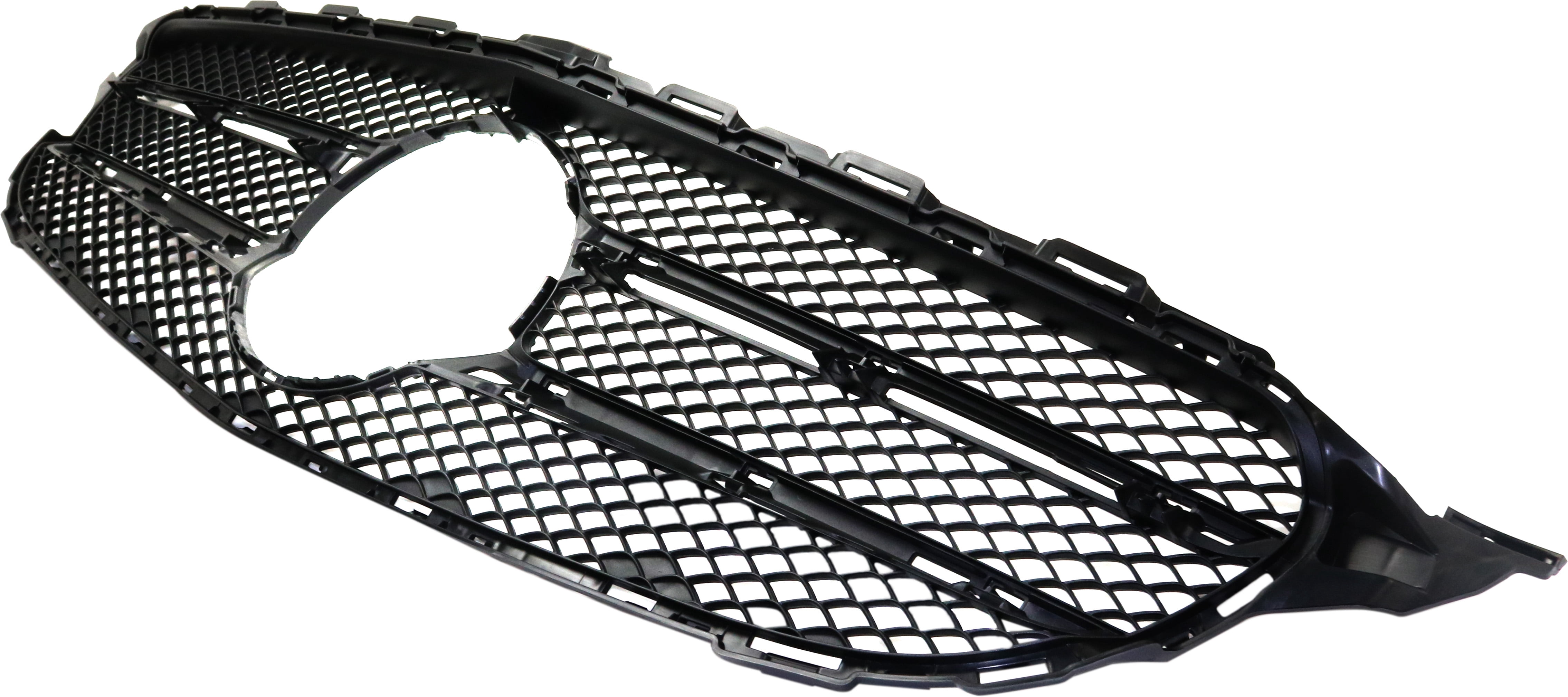 Bumper Grille Compatible With 2015-2020 Mercedes Benz C300 2015 C400 Front Textured Black