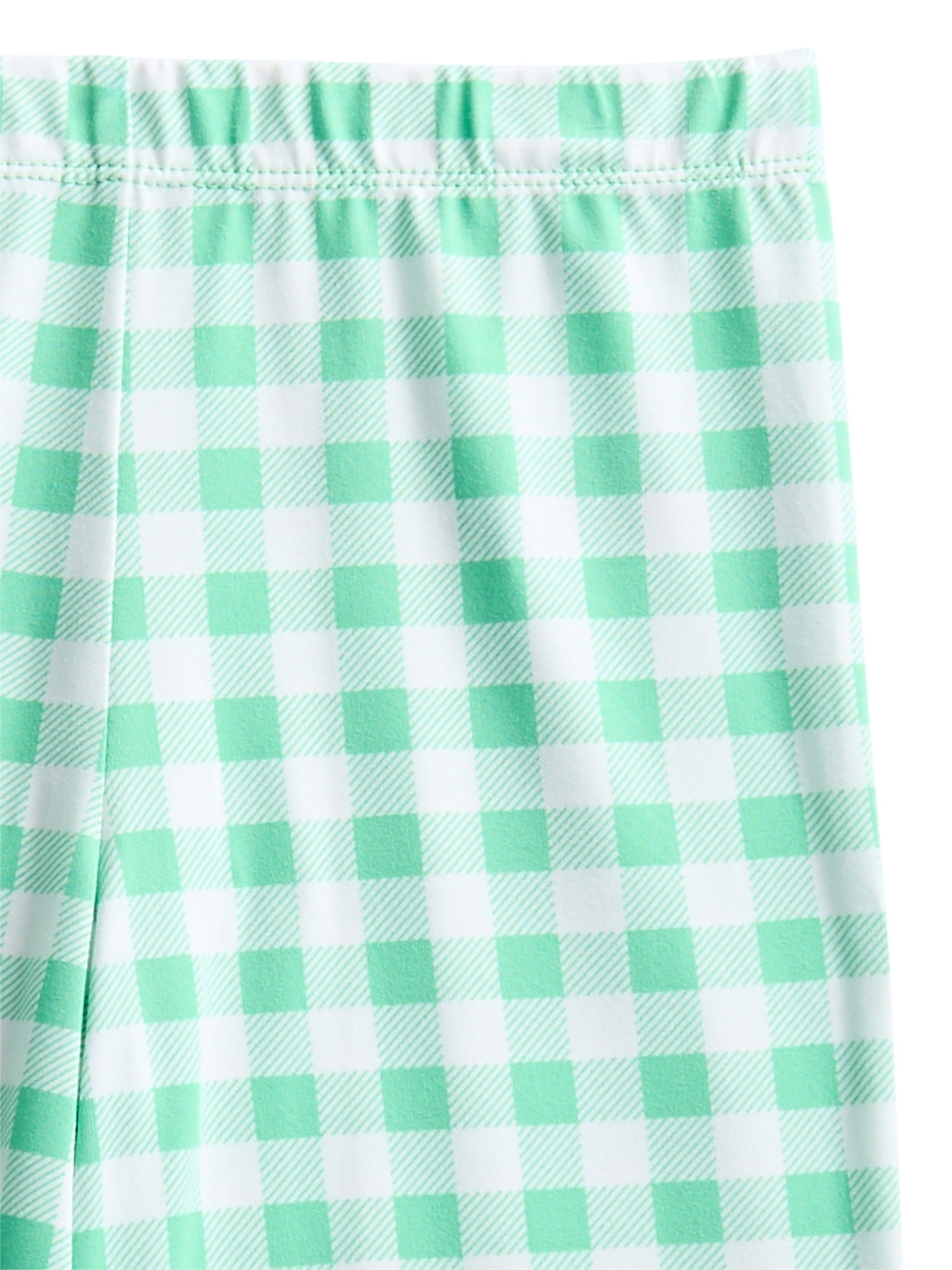Wonder Nation Girls Short Sleeve Tee and Pants Pajama Set, 2-Piece, Sizes 4-18