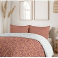 thumbnail image 6 of Ambesonne Abstract Duvet Cover Sets, Random Triangular Forms, 2-Queen, Purple Dark Peach, 6 of 7
