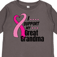 thumbnail image 4 of Inktastic Breast Cancer Awareness I Support My Great Grandma Boys or Girls Long Sleeve Toddler T-Shirt, 4 of 5